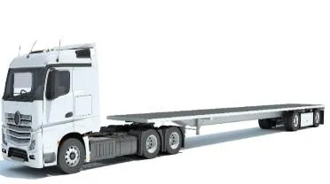 مقطورة مسطحة